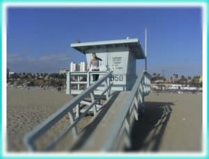 am Strand von Santa Monica