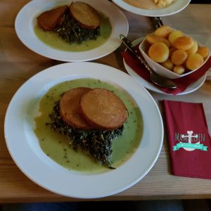 Grünkohl vegetarisch mit Seitan