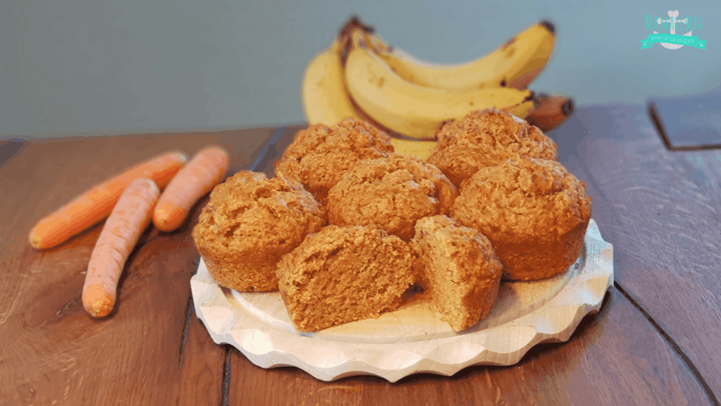 Saftige vegane Muffins | BLW | mit Banane &amp; Karotte