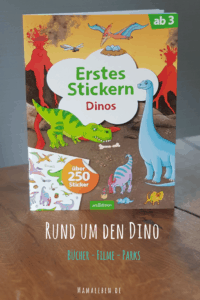 Erstes Stickern für Kinder ab 3 Jahren Dinos