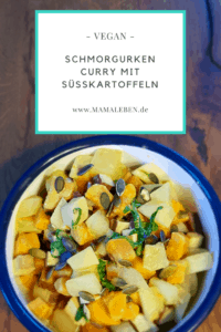 Schmorgurken Curry mit Süßkartoffeln #vegan #schmorgurke #curry