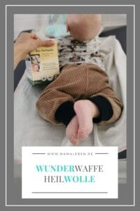 #heilwolle - die Wunderwaffe bei einem wunden Babypo #baby #geburt #schwanger #wickeln