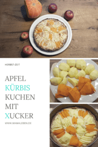Apfel Kürbis Kuchen mit Xucker #backen #apfelkuchen #kürbiskuchen #xucker