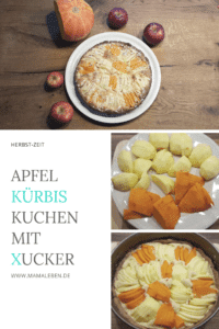 Apfel Kürbis Kuchen mit Xucker #backen #apfelkuchen #kürbiskuchen #xucker 