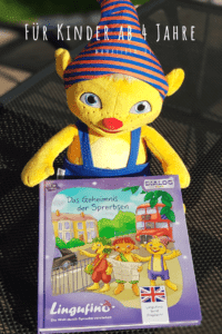 Werbung - mit dieser Plüschfigur "Lingufino" und ihrem integrierten Dialog-Modul können Kinder ab 4 Jahren ihre Sprache festigen und gemeinsam mit der Puppe die Abenteuer-Bücher entdecken. #kinderbücher #puppe #bücher #sprachelernen #kleinkind #kindergeburtstag #vorschule 