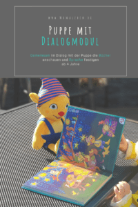 Werbung - gemeinsam mit dieser Puppe und ihrem Dialogmodul Bücher entdecken und die Sprache festigen. Für #kinder ab 4 Jahre. #kindergeburtstag #geschenke #weihnachten #vorschule #kinderbücher