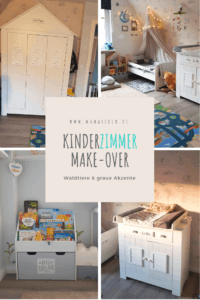 Unser Kinderzimmer Make Over - Motto: Waldtiere und graue Akzente #kinderzimmer #sterne #kidsinterior #makeover