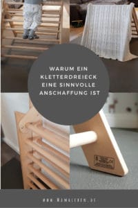 Werbung | Warum wir ein Kletterdreieck für eine sinnvolle und langfristige Anschaffung halten. #holz #klettern #baby #kindergeburtstag #ehrenkind