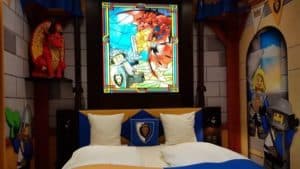 Bett im Ritterzimmer Castle Hotel Legoland Billund