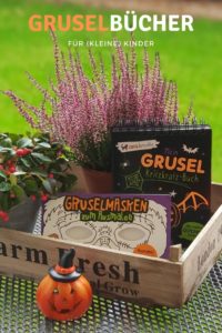 Werbung | Gruselbücher für (Klein-)Kinder - ich stell euch Bücher zum Gruseln, Malen und Mitmachen für Kinder vor. Passend zu #halloween #kinderbuch #grusel #hexen #monster #geister
