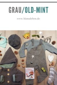 unsere #kindermode aus #strick in #grau und #mint