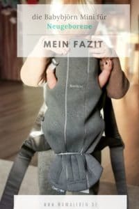 Werbung | Meine Erfahrung mit der #babybjörn Mini #babytrage für #babys bzw. #neugeborene ab 3,2 kg. #schwangerschaft #schwanger #trage #tragen