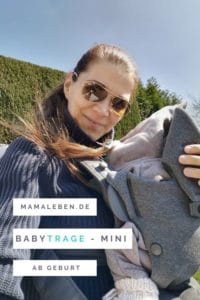 Werbung - die schöne #trage von #geburt an - die #babybjörn mini - so kuschelig und einfach in der Handhabung #baby #babytrage