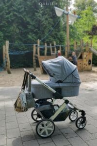 unser Salsa 4 Kinderwagen mit extra großem Verdeck