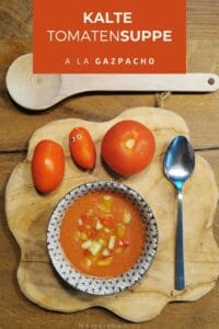 Wie wäre es mit einer Sommersuppe? Kalte #tomatensuppe a la #gazpacho #vegan und schnell gemacht #gesund #leichtekost #lowcarb #rezept #kochen #sommerküche 