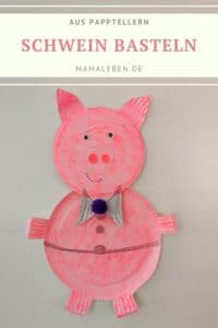 Wie wäre es mal, ein #schwein aus #papptellern zu #basteln :-) #bastelnmitkindern #schweinchen 