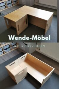 Werbung - tolle Wende #möbel aus #holz fürs #kinderzimmer ab ca. 1 Jahr - #holzmöbel #kleinkind #baby #kita #nachhaltig wendemöbel - wende_möbel - wendemoebel