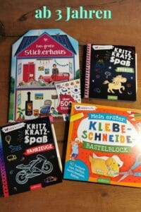 Ein paar kleine Hefte zur Beschäftigung von Kindern. KritzKratz Buch, Stickerhefte, #bastelblock #basteln #sticker #kritzkratz #kinderbücher #beschäftigungfürkinder