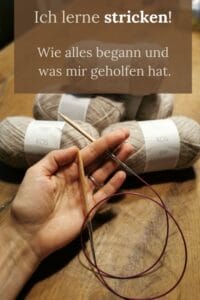 Ich lerne #stricken - so begann es bei mir. #strickenlernen #knitting #wolle