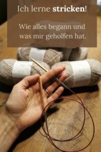 Ich lerne #stricken - so begann es bei mir. #strickenlernen #knitting #wolle 