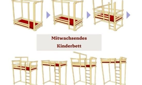 mitwachsendes Hochbett