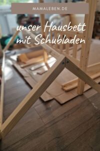 Dachgestellt Hausbett mit Schubladen