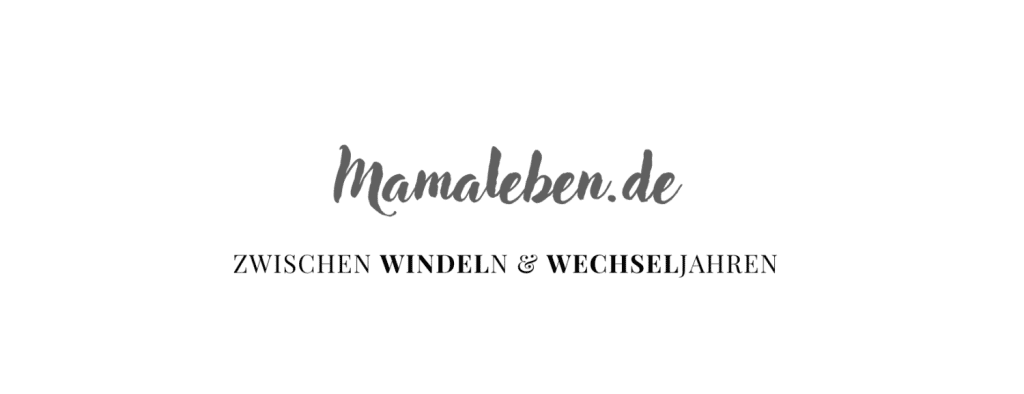 mamaleben.de Logo Zwischen Windeln und Wechseljahren fettschrift