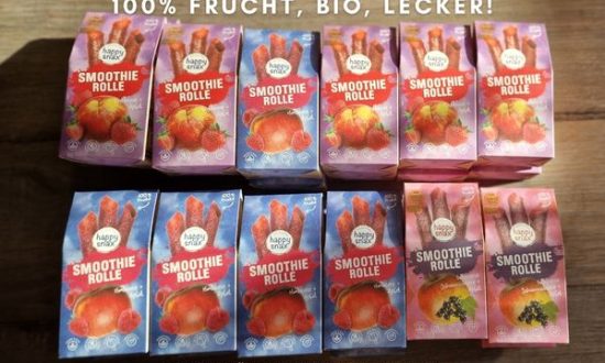 Leckere Smoothierollen von Happy Snäx, 100 % Frucht, Bio und lecker.